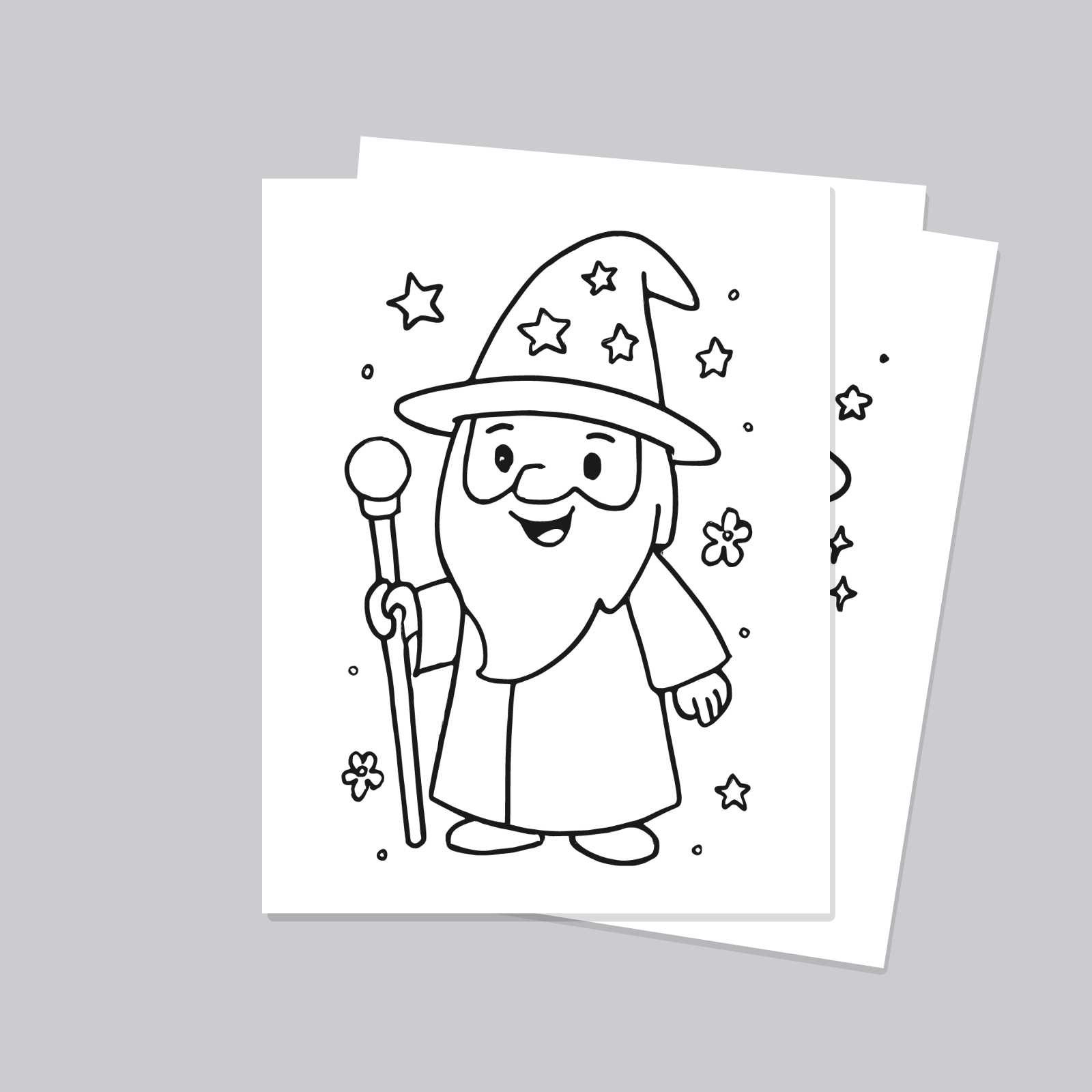 Wizard Coloring Pages for Kids — 10 Easy Printable Coloring Sheets (Cute Wizards, Magic & More)