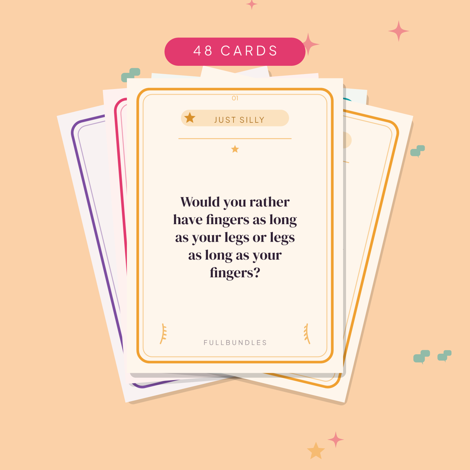 Would You Rather Party Cards — 48 Printable Game Cards for Groups